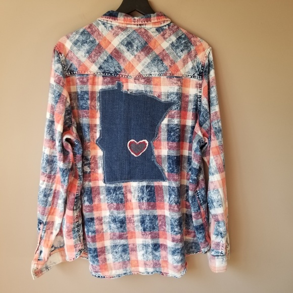 Rue21 Tops - Rue21 | Perl Snap Front MN Denim Patch Top